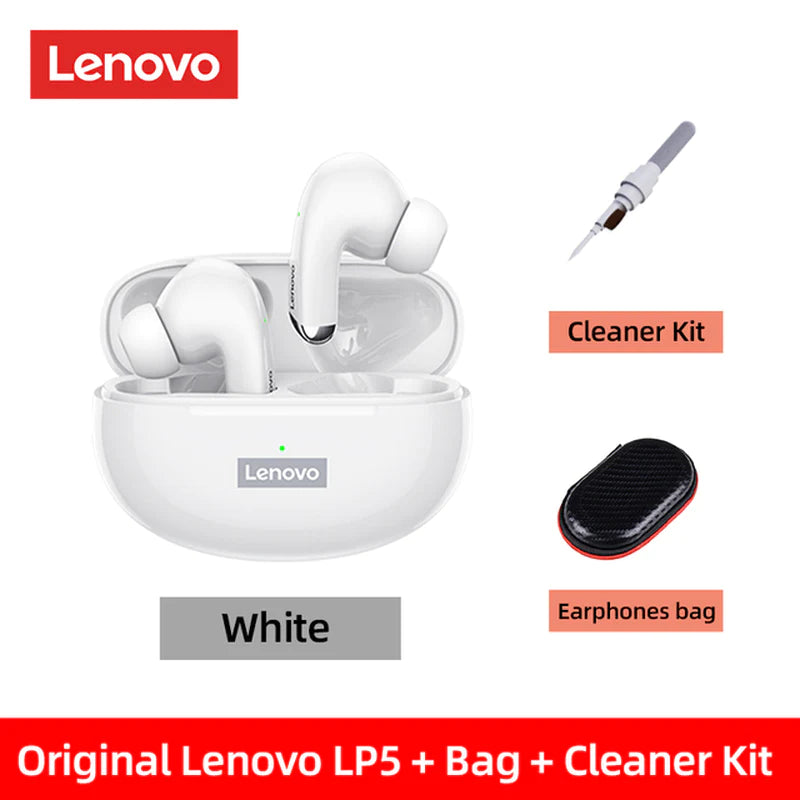 100% Original Lenovo LP5 Wireless Bluetooth Earbuds Hifi Music Earphone with Mic Headphones Sports Waterproof Headset 2022 New